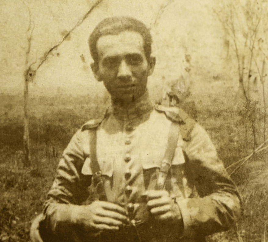 O combatente Sampaio na Coluna Coronel Sandoval de Figueiredo na Revolução de 1930.